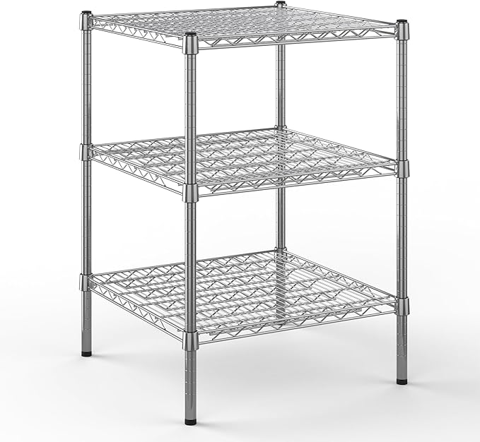 Regal Altair 24" Deep x 24" Wide x 34" Height Wire Shelving Kit | 3-Tier | NSF Commercial Storage Rack Unit
