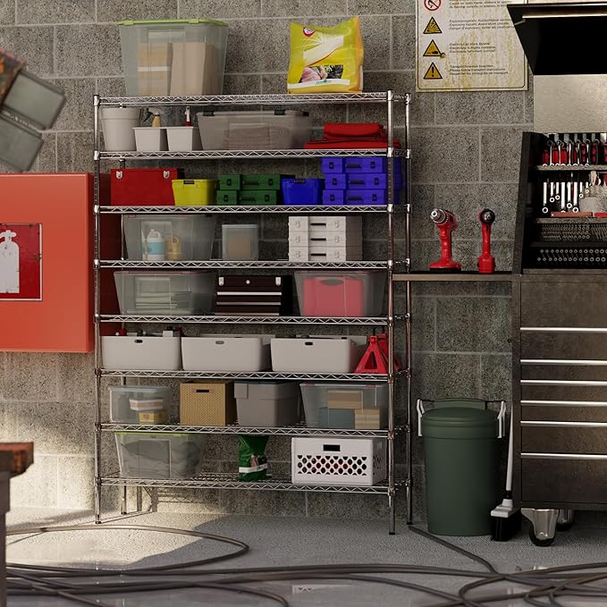 Regal Altair 14" Deep x 54" Wide x 74" Height Wire Shelving Kit | 8-Tier | NSF Commercial Storage Rack Unit