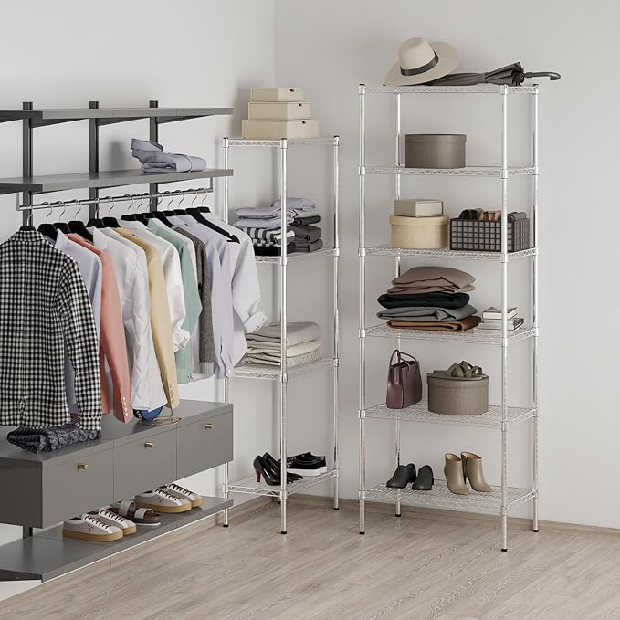 Regal Altair 18" Deep x 30" Wide x 86" Height Wire Shelving Kit | 6-Tier | NSF Commercial Storage Rack Unit