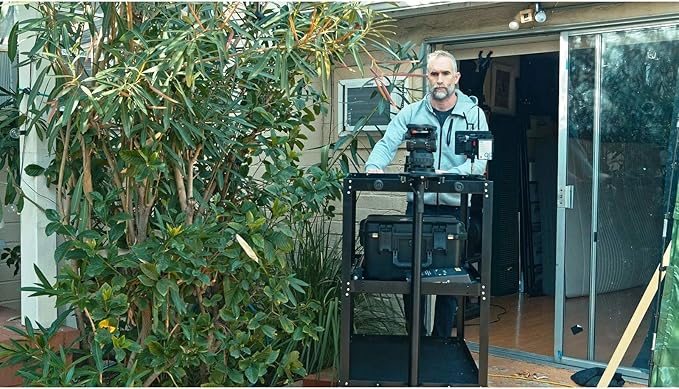 PROAIM Bowado 36" Video Camera Production Cart for Photographer, Videographer & Filmmaker. Payload up to 200kg/440lb. Collapsed Design (CT-BWDO-36)