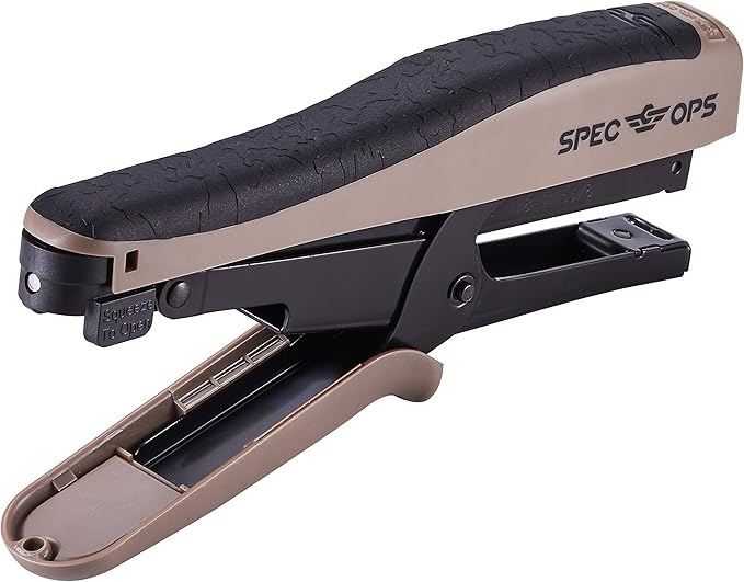 Spec Ops Tools Heavy Duty 45 Sheet Plier Stapler, Comfort Grip, 3% Donated to Veterans