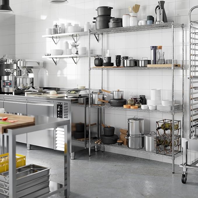 Regal Altair 14" Deep x 54" Wide x 74" Height Wire Shelving Kit | 4-Tier | NSF Commercial Storage Rack Unit