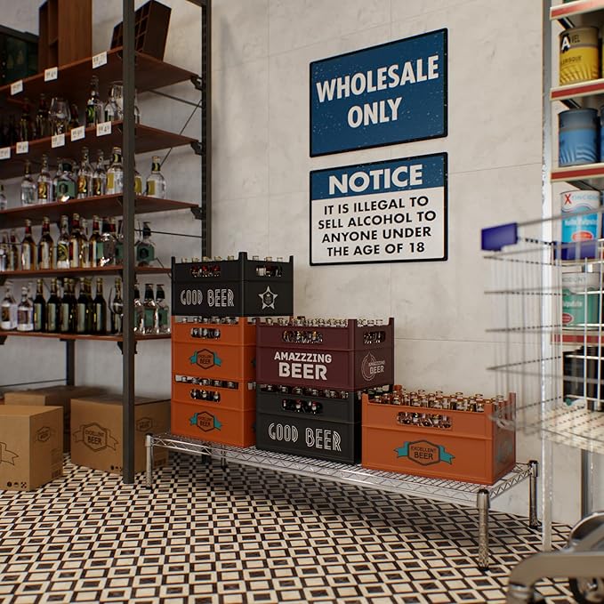 Regal Altair 18" Deep x 54" Wide x 8" Height Wire Shelving Kit | 1-Tier | NSF Commercial Storage Rack Unit
