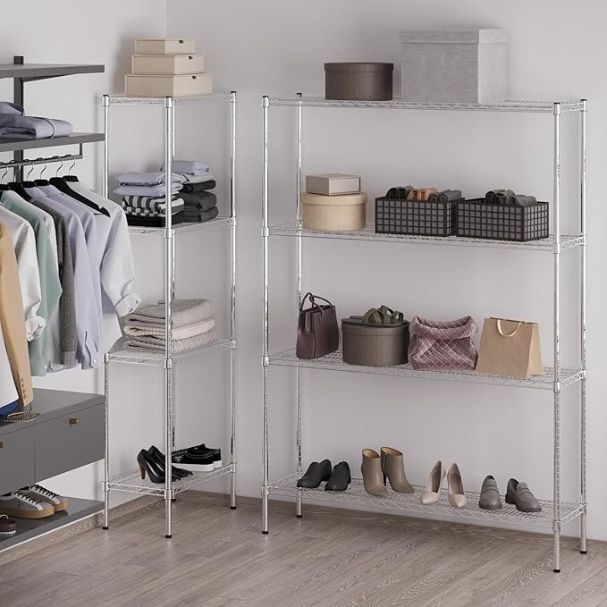 Regal Altair 14" Deep x 54" Wide x 74" Height Wire Shelving Kit | 4-Tier | NSF Commercial Storage Rack Unit