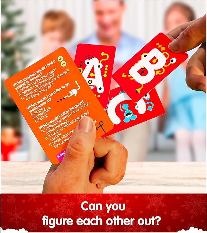 SUSSED The Wacky ‘What Would You Do?’ Social Card Game - Kids Stocking Stuffer, Gift & Family Travel Game for Boys, Girls, Teens - Fun & Easy to Play - Ages 7+ - Oddball Orange Deck