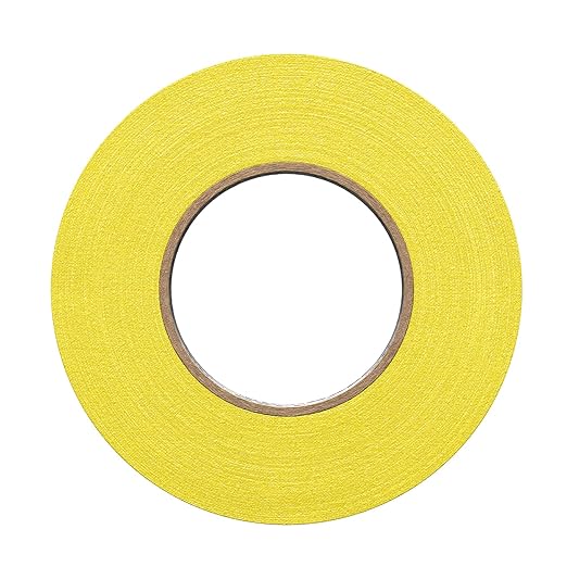 1" Pro Gaff Gaffers Tape 55 yards length yellow matte. Premium Heavy-Duty Gaffers Tape trusted by professional Gaffers. Made in the USA. Holds Tight, Easy to remove. (Pack of 48)