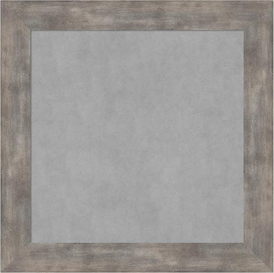 Amanti Art Silver Framed Magnetic Board 15x15 X-Small Vision Board for use with Magnets, 100% Metal Sheet to Display Items as Office Decor or for Home Organization in mudroom, Kitchen or Kids Room