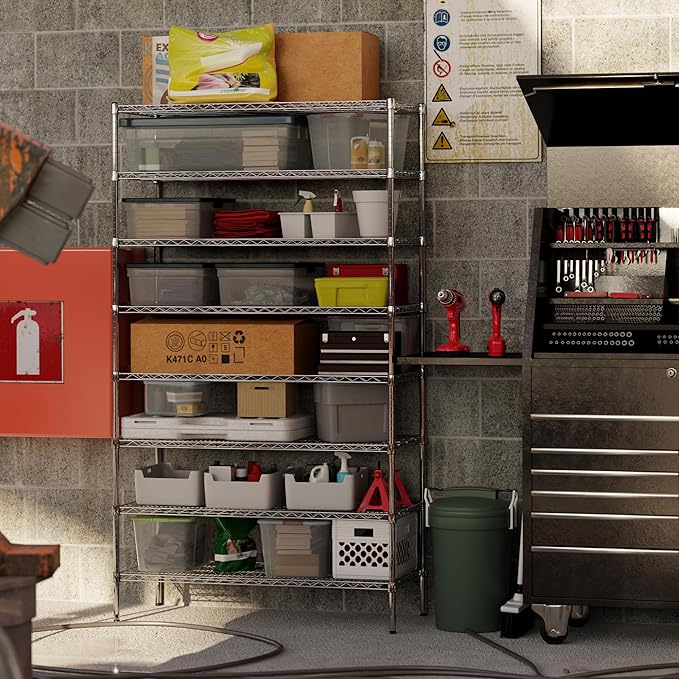 Regal Altair 21" Deep x 48" Wide x 86" Height Wire Shelving Kit | 8-Tier | NSF Commercial Storage Rack Unit