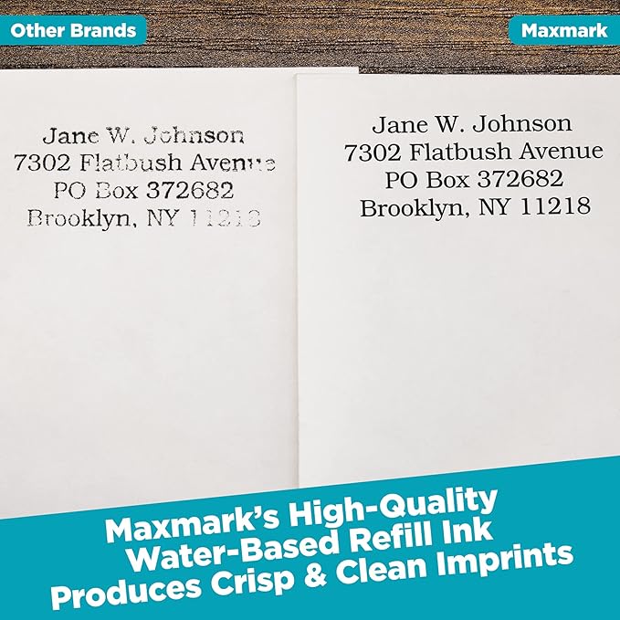 MaxMark Premium Refill Ink with Control Tip Bottle for Self-Inking Stamps, Gray Color - 4 oz.