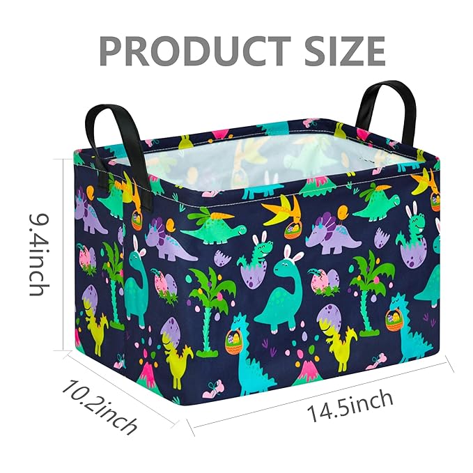 FUULOXE Storage Bin for Shelves Rectangle Closet Baskets Foldable Box with Handles Storage Bins, Storage Boxes for Home Office Car Dormroom