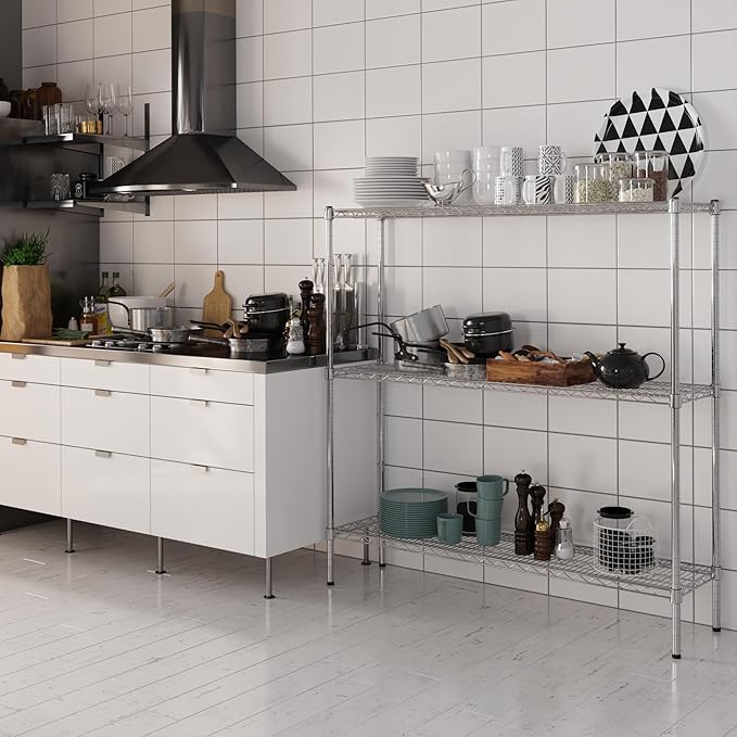 Regal Altair 14" Deep x 54" Wide x 54" Height Wire Shelving Kit | 3-Tier | NSF Commercial Storage Rack Unit