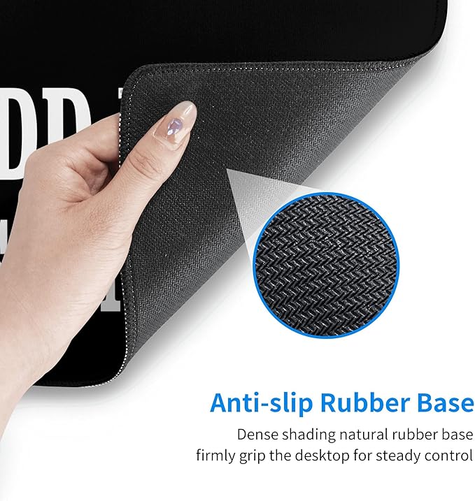 OHORTEB Custom Mouse Pad with Photo, Personalized Image Text Laptop Desk Mat, Customized Non-Slip Waterproof Desk Writing Pad for Office Home (Custom, 16in x 29.5in)