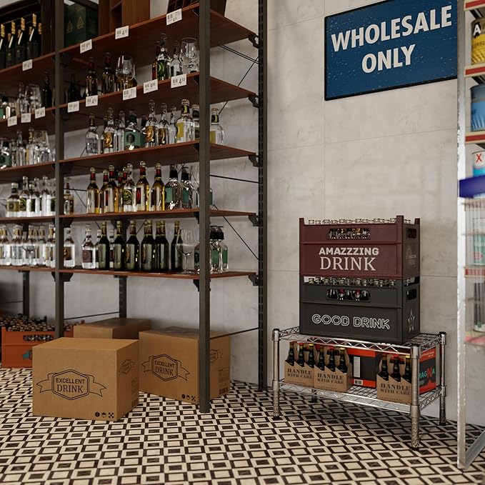 Regal Altair 14" Deep x 24" Wide x 14" Height Wire Shelving Kit | 2-Tier | NSF Commercial Storage Rack Unit
