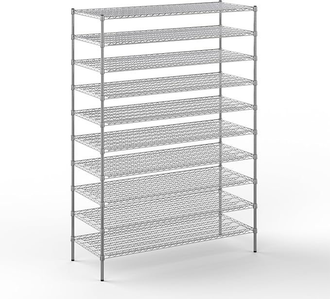 Regal Altair 24" Deep x 60" Wide x 86" Height Wire Shelving Kit | 10-Tier | NSF Commercial Storage Rack Unit