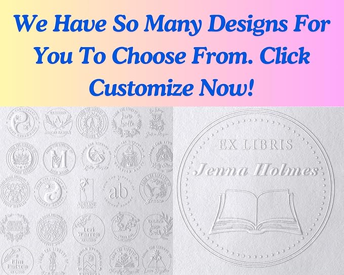 EXLIBRIS Custom Book Embosser - Library & Monogram Stamp