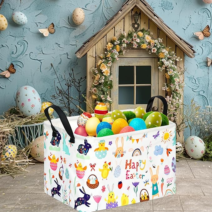 FUULOXE Storage Bin for Shelves Rectangle Closet Baskets Foldable Box with Handles Storage Bins, Storage Boxes for Home Office Car Dormroom