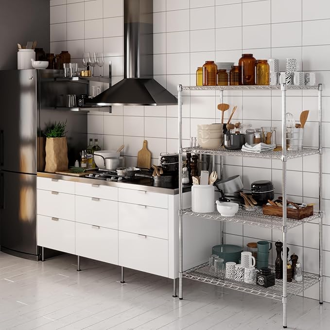 Regal Altair 24" Deep x 36" Wide x 64" Height Wire Shelving Kit | 4-Tier | NSF Commercial Storage Rack Unit