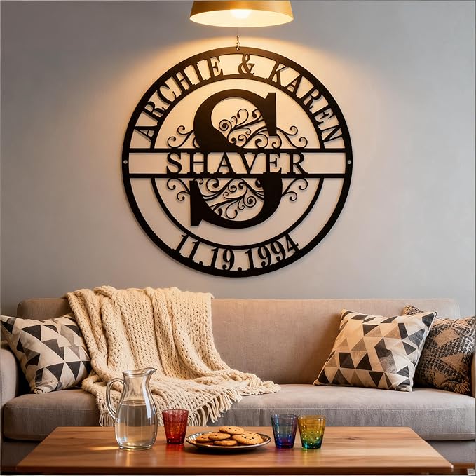 Metal Name Signs Personalized, Custom Name Signs, Custom Family Name Sign, Last Name Sign, Metal Wall Art, personalized wall decor, Personalized Wedding Gift