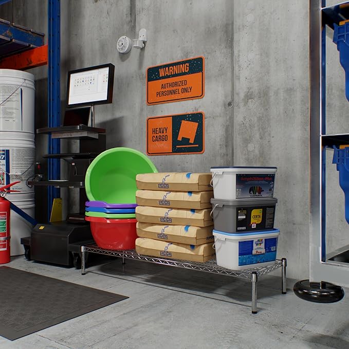 Regal Altair 18" Deep x 54" Wide x 8" Height Wire Shelving Kit | 1-Tier | NSF Commercial Storage Rack Unit