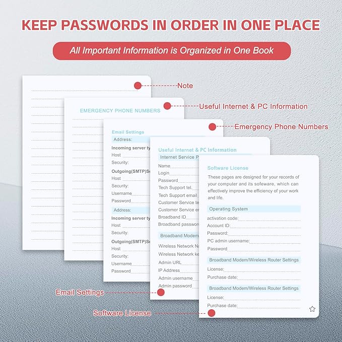 Password Keeper Book with Alphabetical Tabs，4.3"x5.7" Small Password Books for Seniors Password Notebook for Internet Website Address Log in Detail (Pink)