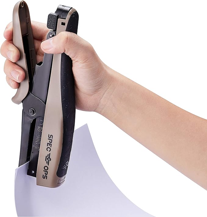 Spec Ops Tools Heavy Duty 45 Sheet Plier Stapler, Comfort Grip, 3% Donated to Veterans
