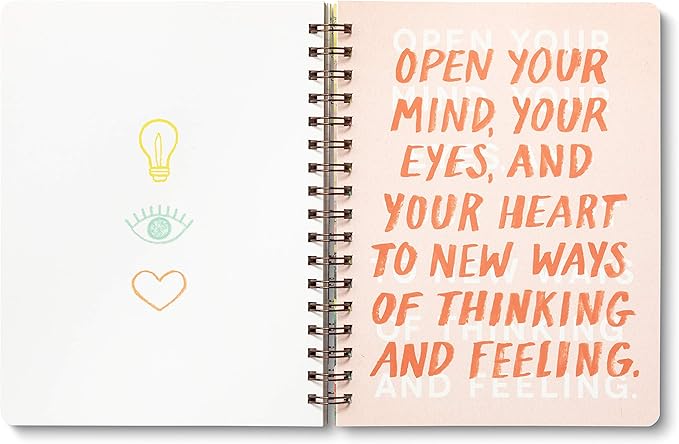 Compendium Spiral Notebook - There is a voice that doesn't use words. Listen. — A Designer Spiral Notebook with 192 Lined Pages, College Ruled, 7.0”W x 9.25”H