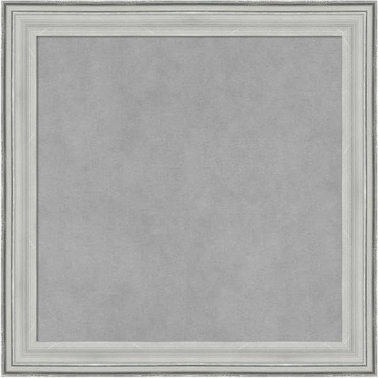 Amanti Art Silver Framed Magnetic Board 19x19 Small Vision Board for use with Magnets, 100% Metal Sheet to Display Items as Office Decor or for Home Organization in mudroom, Kitchen or Kids Room