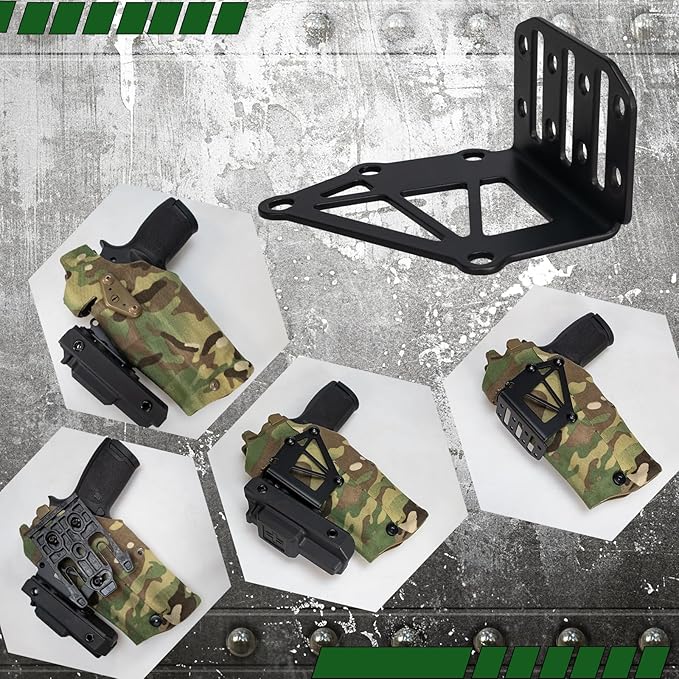 Tourniquet Holder for Gun Holster, Tactical Tourniquet Holder Adapter Mount, Police Gear Accessories with QLS Kit for 3-Hole Holster