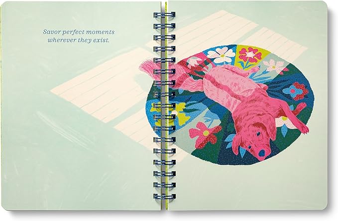 Compendium Spiral Notebook – Expect the Best Things to Happen Today – A Designer Spiral Notebook with 192 Lined Pages, College Ruled, 7.0" W x 9.25" H