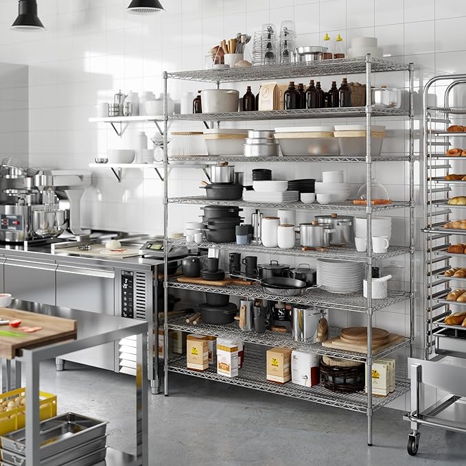 Regal Altair 24" Deep x 60" Wide x 86" Height Wire Shelving Kit | 8-Tier | NSF Commercial Storage Rack Unit