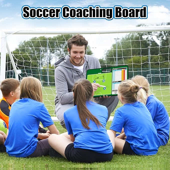 Torlam Magnetic Dry Erase Coach Board, Baseball, Soccer, Football, Basketball Coaching Clipboard