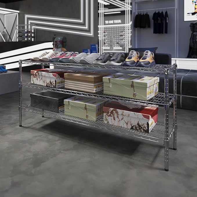 Regal Altair 14" Deep x 60" Wide x 27" Height Wire Shelving Kit | 3-Tier | NSF Commercial Storage Rack Unit