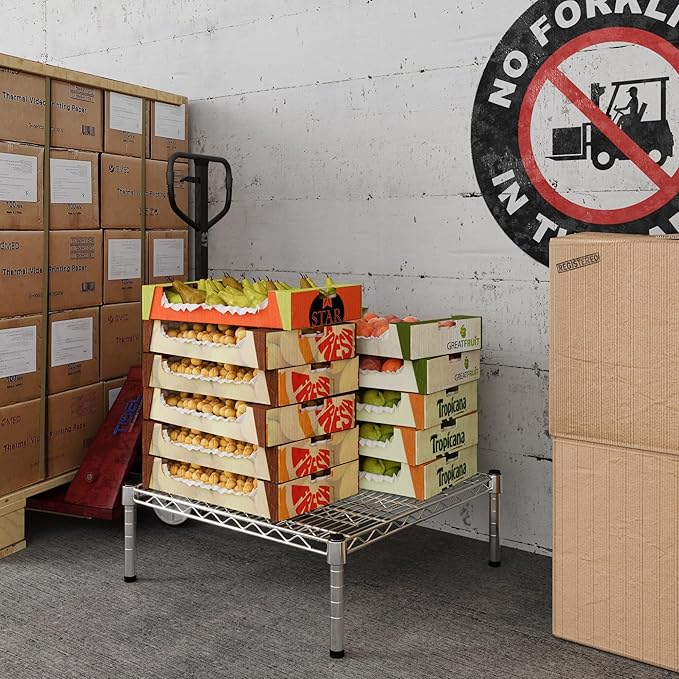 Regal Altair 24" Deep x 24" Wide x 8" Height Wire Shelving Kit | 1-Tier | NSF Commercial Storage Rack Unit