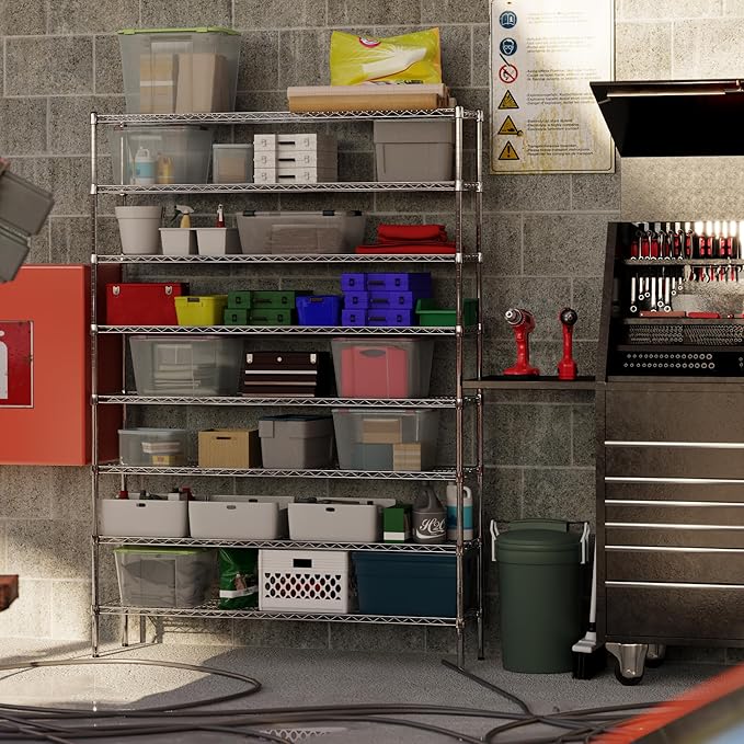 Regal Altair 14" Deep x 60" Wide x 86" Height Wire Shelving Kit | 8-Tier | NSF Commercial Storage Rack Unit