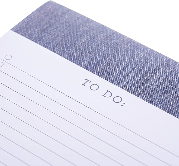 Graphique Large Notepad, Chambray - Notepad with 150 Tear-Off Sheets, 6" x 8" - Perfect for Lists, Notes, and More (LNP162)