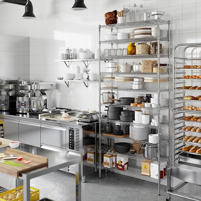 Regal Altair 14" Deep x 42" Wide x 96" Height Wire Shelving Kit | 10-Tier | NSF Commercial Storage Rack Unit