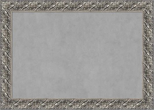 Amanti Art Silver Framed Magnetic Board 30x42 Large Vision Board for use with Magnets, 100% Metal Sheet to Display Items as Office Decor or for Home Organization in mudroom, Kitchen or Kids Room