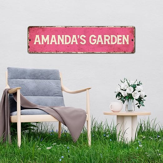 Custom Rustic Sign, Personalized Decor Street Signs Gift, 40x10 Inches, ACM, Fade Resistant, Made in USA