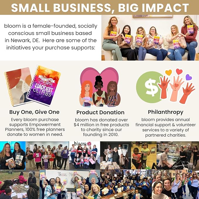 bloom daily planners Undated Weekly Tear-Off To Do List Planning Pad with Magnets - Hanging Notepad Organizer for Fridge - 6” x 9” - Floral Dots