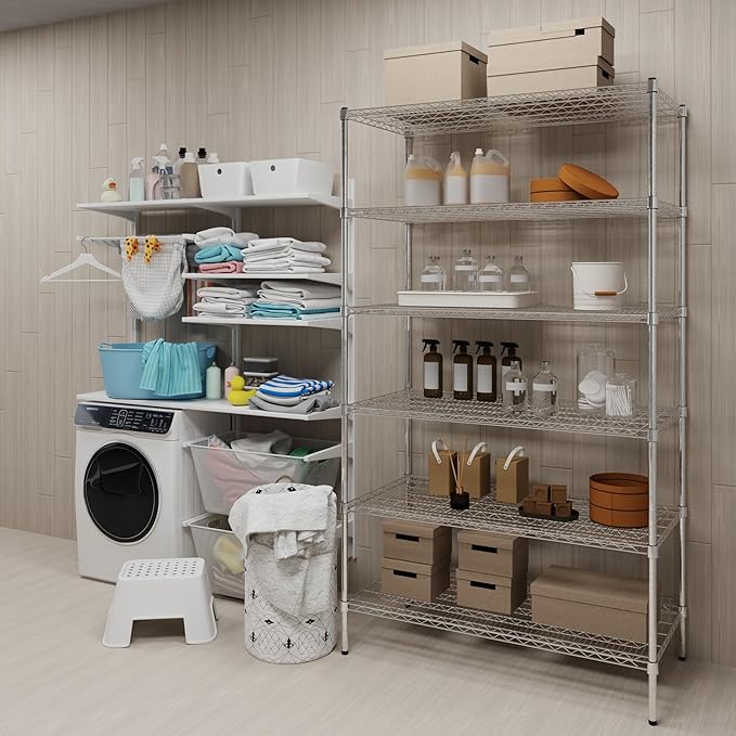 Regal Altair 24" Deep x 48" Wide x 74" Height Wire Shelving Kit | 6-Tier | NSF Commercial Storage Rack Unit