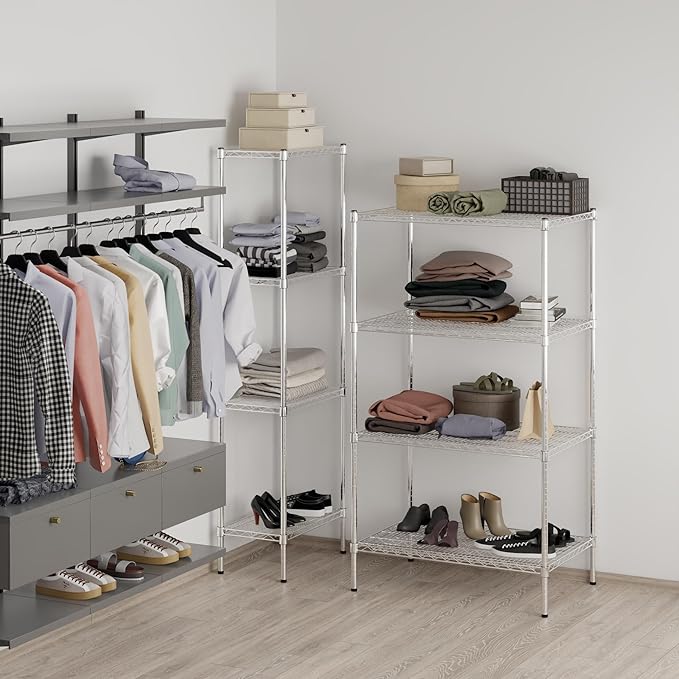 Regal Altair 24" Deep x 36" Wide x 64" Height Wire Shelving Kit | 4-Tier | NSF Commercial Storage Rack Unit