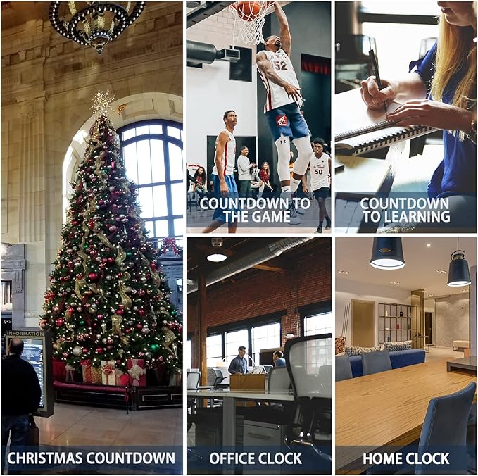 LED Countdown Clock, 999 Days, 23 Hours, 59 Minutes, 59 Seconds, Event Countdown Clock/Factory Accepts Your Exclusive Customization (1.0 inch 9-bit red LED)