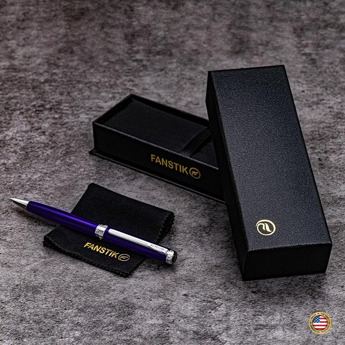 FANSTIK Customized Luxury Ballpoint pen, fancy gift set for women, Professional executive pen gift set for men and Woman (B Lux BallPoint Set)