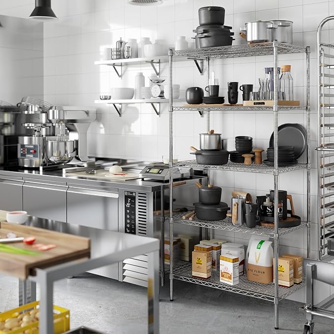 Regal Altair 21" Deep x 36" Wide x 74" Height Wire Shelving Kit | 5-Tier | NSF Commercial Storage Rack Unit