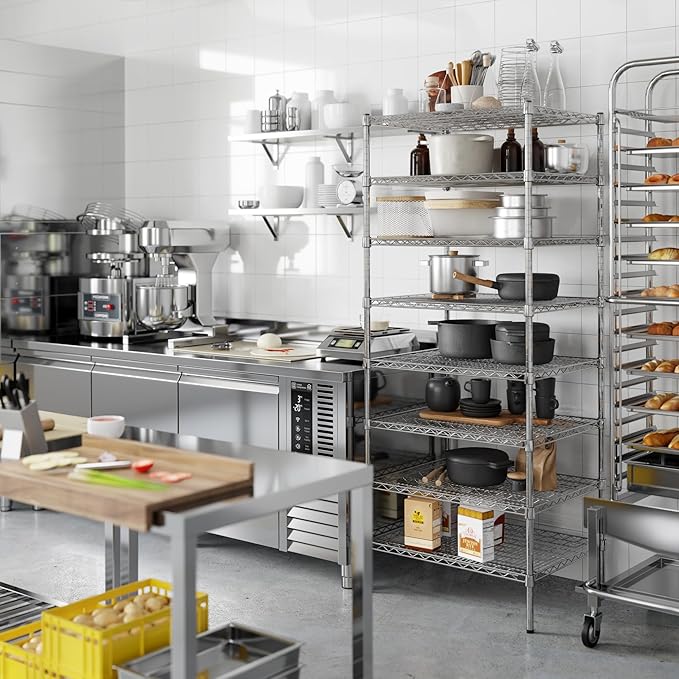 Regal Altair 24" Deep x 30" Wide x 74" Height Wire Shelving Kit | 8-Tier | NSF Commercial Storage Rack Unit