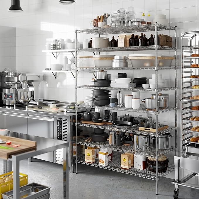 Regal Altair 24" Deep x 54" Wide x 86" Height Wire Shelving Kit | 8-Tier | NSF Commercial Storage Rack Unit