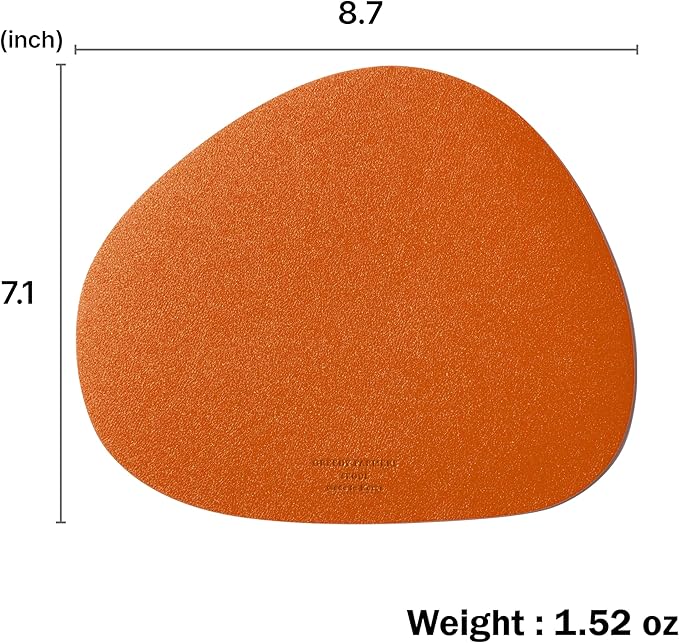 GREEDY FARMERS Mouse pad, Non-Slip Washable Waterproof Computer Mouse pad (Tangerine)