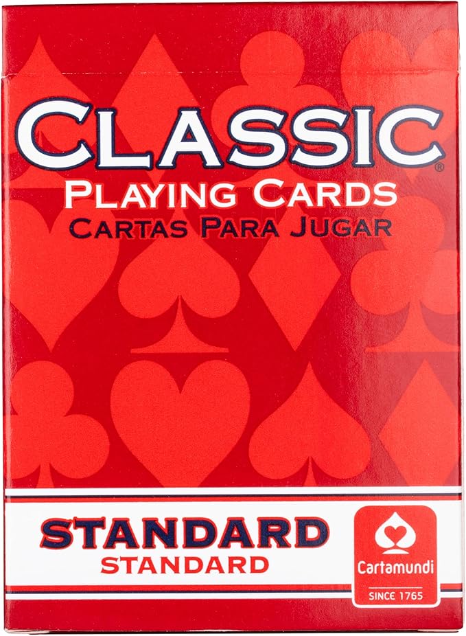 Classic Playing Cards 12 Pack, Standard Index, Red and Blue Casino Quality Bulk Playing Card Decks, Bulk Playing Cards for Poker, Black Jack, Euchre, Card Games, and Family Game Night
