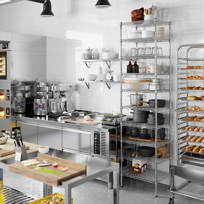 Regal Altair 18" Deep x 24" Wide x 96" Height Wire Shelving Kit | 10-Tier | NSF Commercial Storage Rack Unit