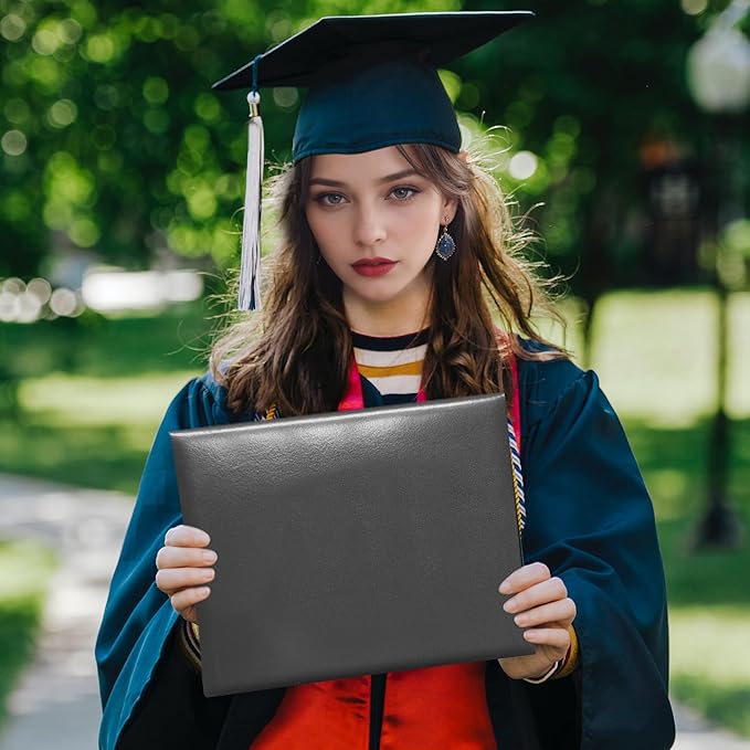 Diploma Cover 8.5” x11” Diploma Holder of Graduation Leatherette Padded Certificate（Tent Style),40-Pack